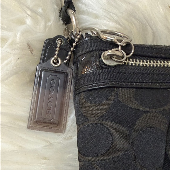 Coach Black and Silver Wristlet - Picture 5 of 9
